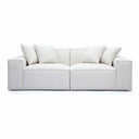 Mindy 84" Performance Chenille Basketweave Modular Loveseat