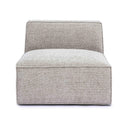 Mindy Performance Chenille Basketweave Modular Armless Chair