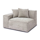 Mindy Performance Chenille Basketweave Modular Corner Chair