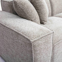 Mindy 4-Piece Performance Chenille Basketweave Modular Sectional