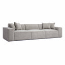 Mindy 115" Performance Chenille Basketweave Modular Sofa