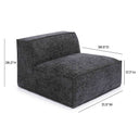 Mindy Performance Chenille Basketweave Modular Armless Chair