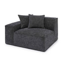 Mindy Performance Chenille Basketweave Modular Corner Chair