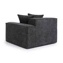 Mindy Performance Chenille Basketweave Modular Corner Chair