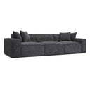 Mindy 115" Performance Chenille Basketweave Modular Sofa