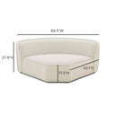 Travie Sand Upcycled Performance Linen Wedge Corner Chair