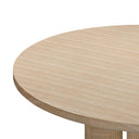 Patti 55" Textured Faux Travertine Indoor / Outdoor Round Dining Table by TOV Furniture, view 5