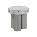 Clover Faux Terrazzo Indoor/Outdoor Round Side Table