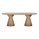 Fassa 87" Faux Terracotta Indoor / Outdoor Oval Dining Table