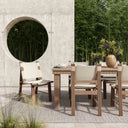 Cassie Natural Outdoor Rectangular Dining Table (75"-108")