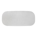 Margot 83" Light Grey Faux Plaster Indoor/Outdoor Concrete Oval Dining Table