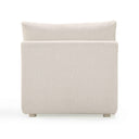 Hangover Cream Performance Fabric Outdoor Modular Armless Chair