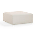 Hangover Cream Performance Fabric Outdoor Ottoman