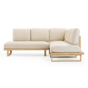 Evan 2-Piece Cream Performance Fabric Outdoor L-Shaped Sectional