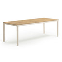 Sardinia 95" Light Teak Outdoor Rectangular Dining Table