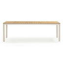 Sardinia 95" Light Teak Outdoor Rectangular Dining Table
