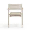 Sardinia Cream Performance Fabric Outdoor Dining Chair - Set of 2