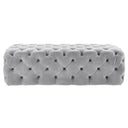 Kaylee 49" Performance Velvet Tufted Jumbo Ottoman