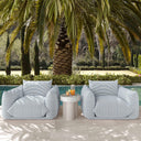 Saint Tropez Striped Stuffed Indoor/Outdoor Armchair