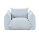 Saint Tropez Striped Stuffed Indoor/Outdoor Armchair