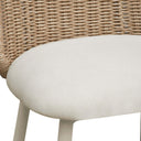 Alexa Rattan Performance Fabric Dining Chair