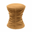 Bounce Ruched Performance Velvet Adjustable Ottoman
