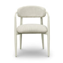 Annika Textured Contract-Grade Fabric Outdoor Dining Arm Chair