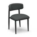 Annika Textured Contract-Grade Fabric Outdoor Dining Side Chair