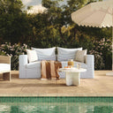 Salty 84.5" Striped Contract-Grade Indoor/Outdoor Sofa