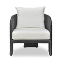 Alexa Rattan Performance Fabric Outdoor Accent Chair