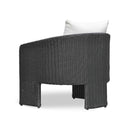 Alexa Rattan Performance Fabric Outdoor Accent Chair