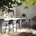 Alexa Performance Fabric Outdoor Stool