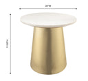 Bleeker Marble Side Table