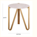 Aya Marble Side Table by Inspire Me! Home Decor