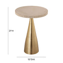 Celeste Ribbed Side Table