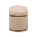 Olivier 41" Boucle Oval Storage Ottoman