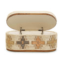 Olivier 41" Cotton Oval Storage Ottoman