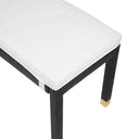 Amara 50" Woven Rattan Performance Fabric Bench