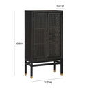 Amara Woven Rattan Cabinet