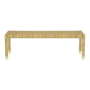 Amara Cream Contract-Grade Linen Bench