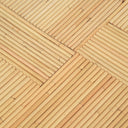 Matea Natural Rattan Cross Side Table