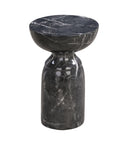 Rue Faux Marble Indoor / Outdoor Round Side Table