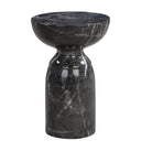 Rue Faux Marble Indoor / Outdoor Round Side Table