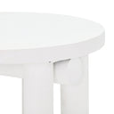 Tildy 39" White Concrete Indoor / Outdoor Round Coffee Table