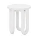 Tildy White Concrete Indoor / Outdoor Round Side Table