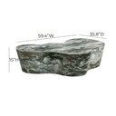 Slab 59" Concrete Indoor/Outdoor Coffee Table