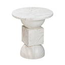 Chip Faux Marble Indoor/Outdoor Side Table