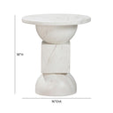 Chip Faux Marble Indoor/Outdoor Side Table