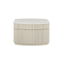 Bella 48" Cream Oval Coffee Table