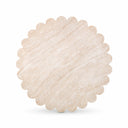 Blossom 36" Washed Faux Travertine Finish Indoor/Outdoor Round Coffee Table